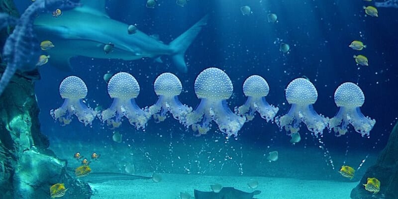 Le meduse è possibile vederle nelle nove vasche per scoprire specie provenienti da diversi mari del mondo